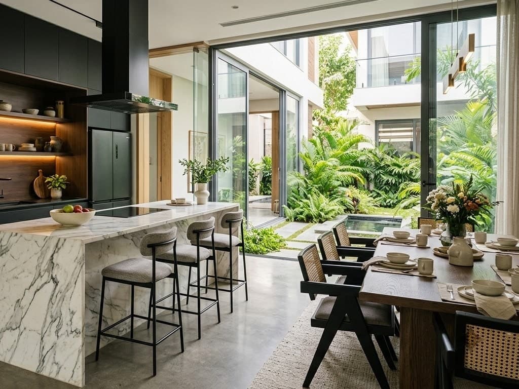Kitchen and dining