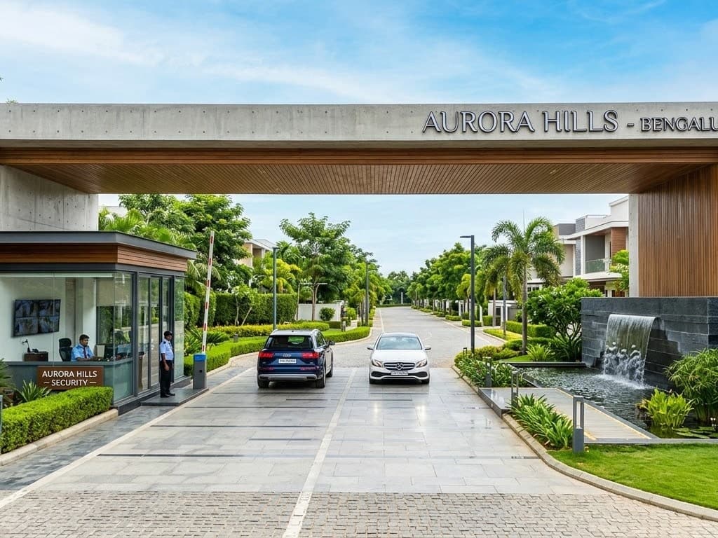 Layout entrance and avenue
